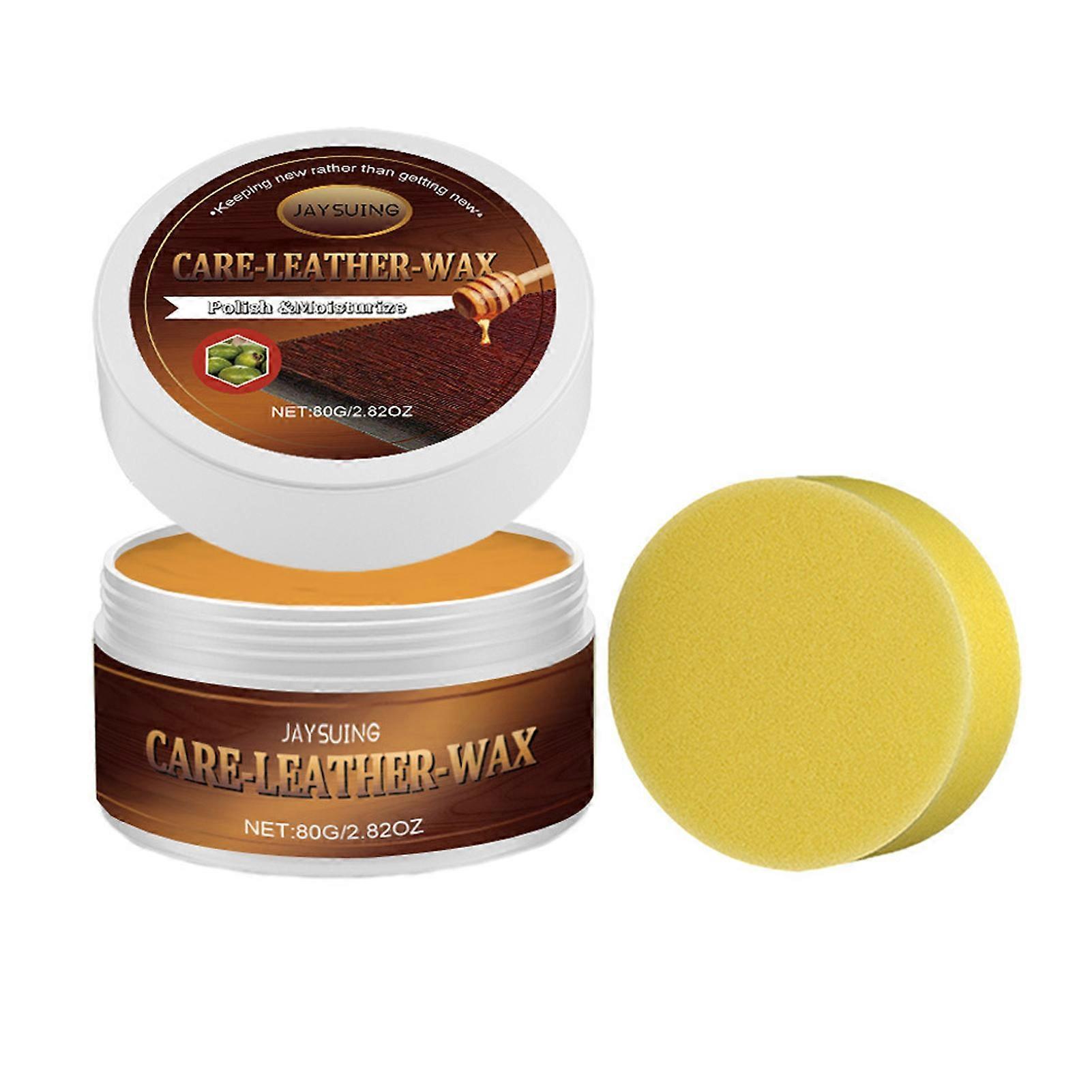 Leather Scratch Repair Balm with Cleaning Sponge Eco-friendly Easy to Use High Efficiency Versatile Leather Cleaner Couch Scratch Repair Kit