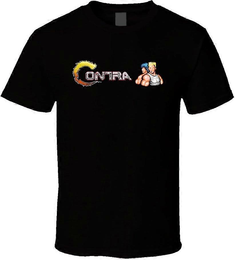 Contra NES Classic Video Game T Shirt Artisanat robuste