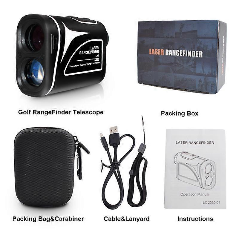 プロ仕様の700M充電式レーザー距離計ゴルフ距離計、傾斜軌道補正付き