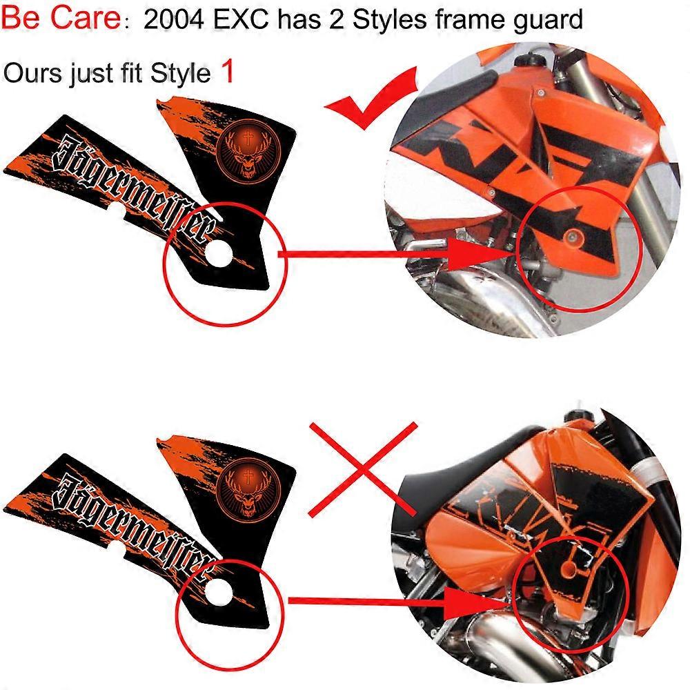 KTM Graphics Decal Kit – Fits 125-525 EXC 2004, Team Stickers