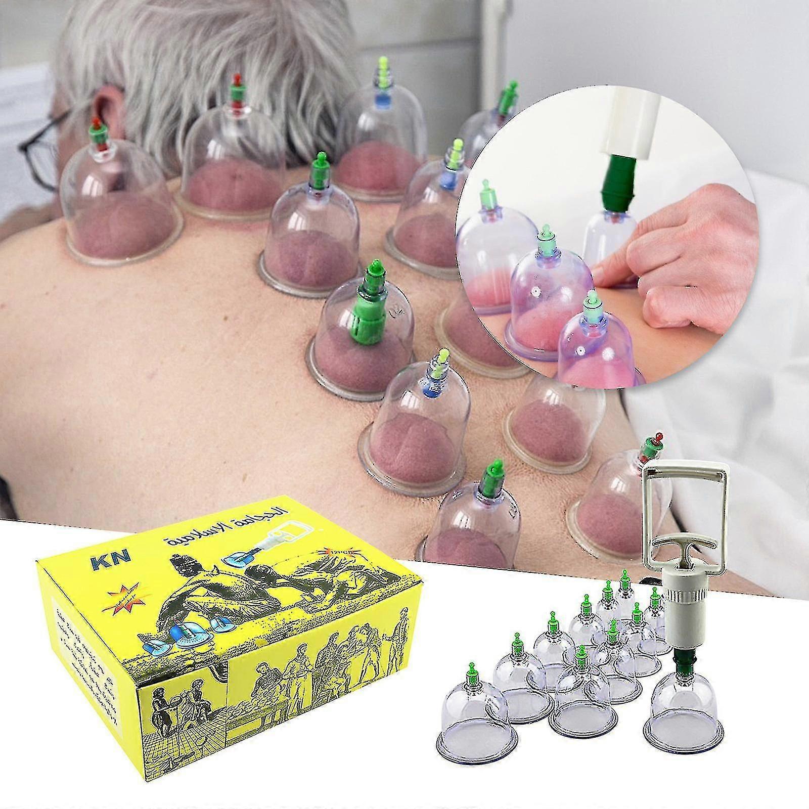 Cupping Set Profissional Chinês Acupoint Cupping Massagem Set 12 Copas