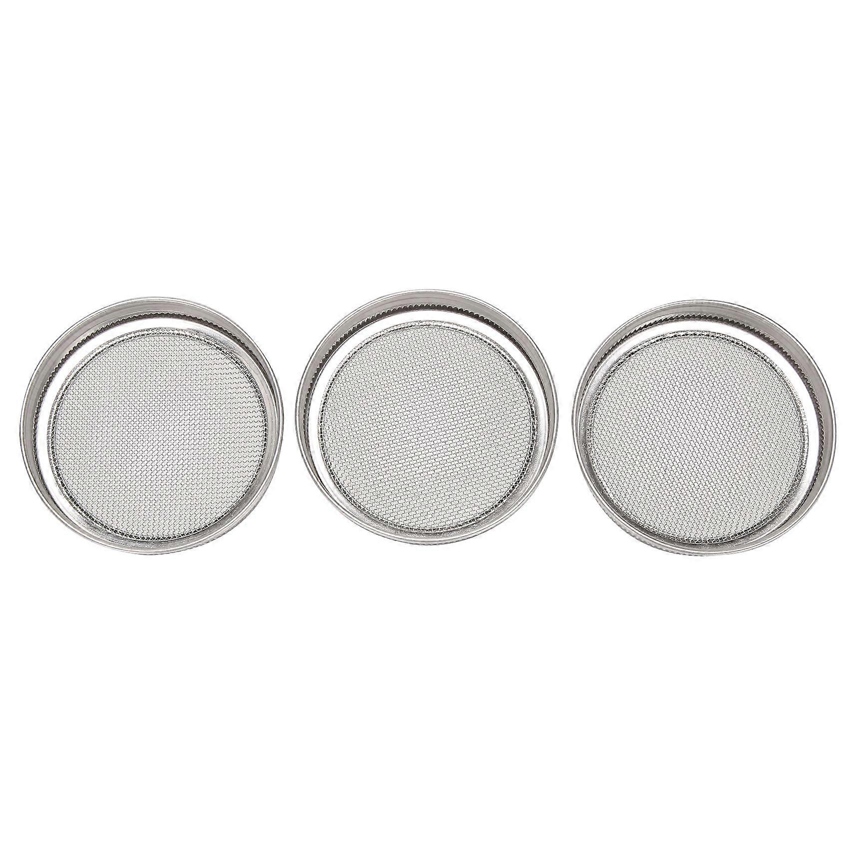 3 Stainless Steel Sprouting Jar Lid Kit For Ventilation Fit For Wide Mouth Jars Canning Jars For M
