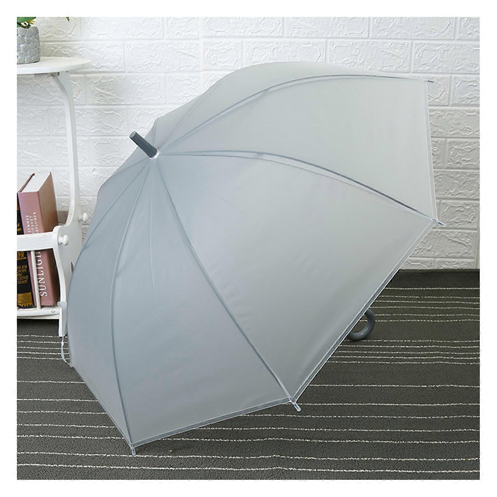 Transparent Color Gradient Umbrellas Rain-Sunshade Long Handle Outdoor Umbrellas Women All-weather Umbrellas