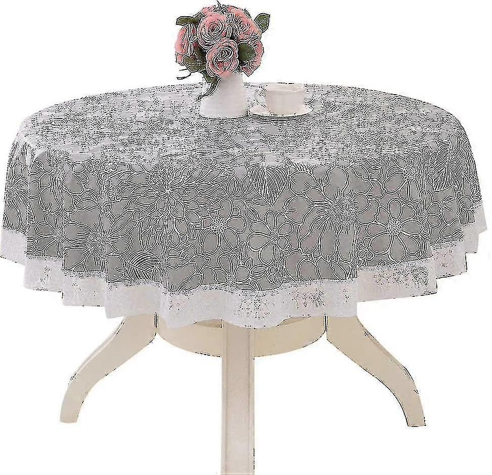 Limpe a toalha de mesa redonda Limpe 180cm Resistente à mancha sem rugas impermeáveis