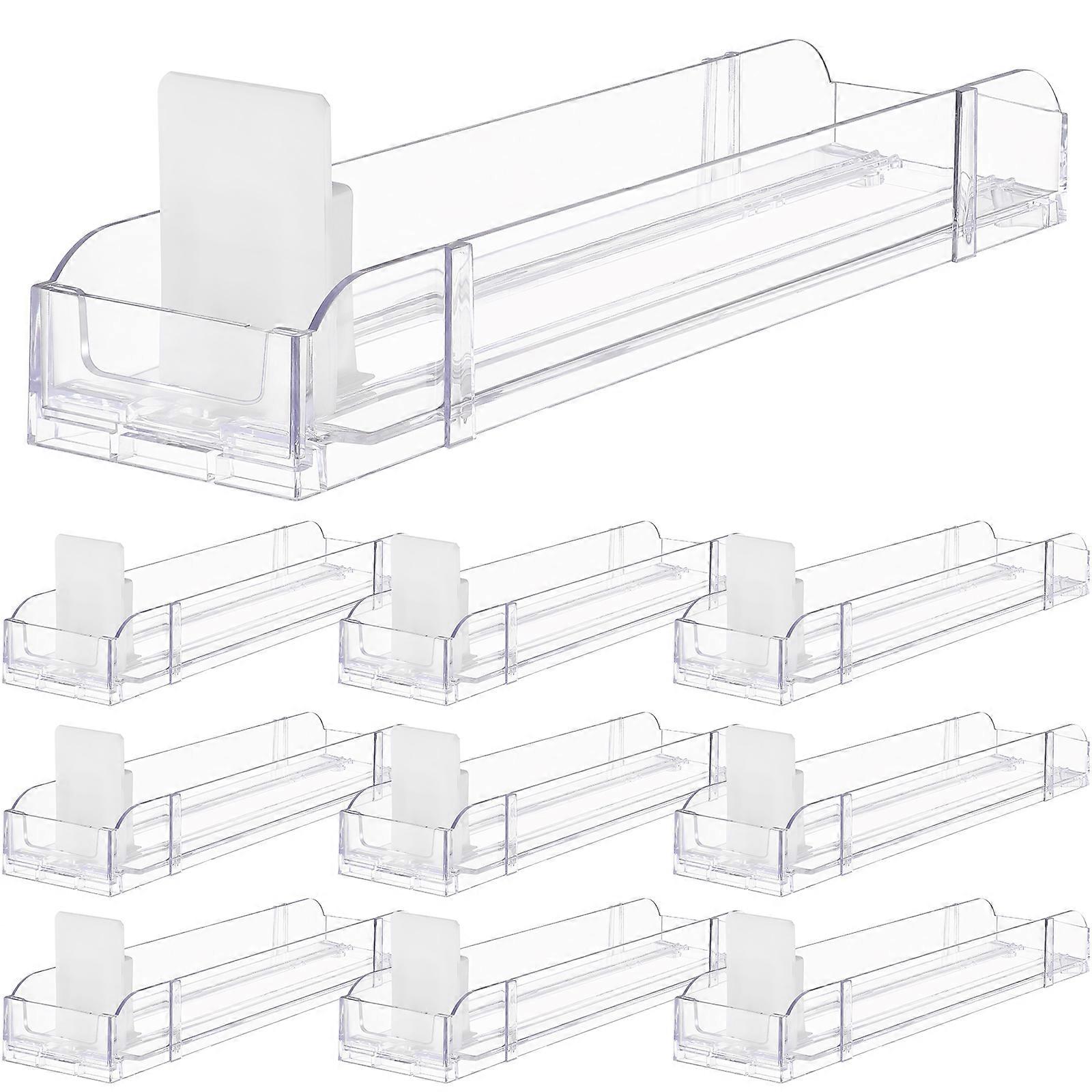 10pcs Acrylic Auto-push Cigarette Showcase Cigarette Display Racks Automatic Cigarette Holder