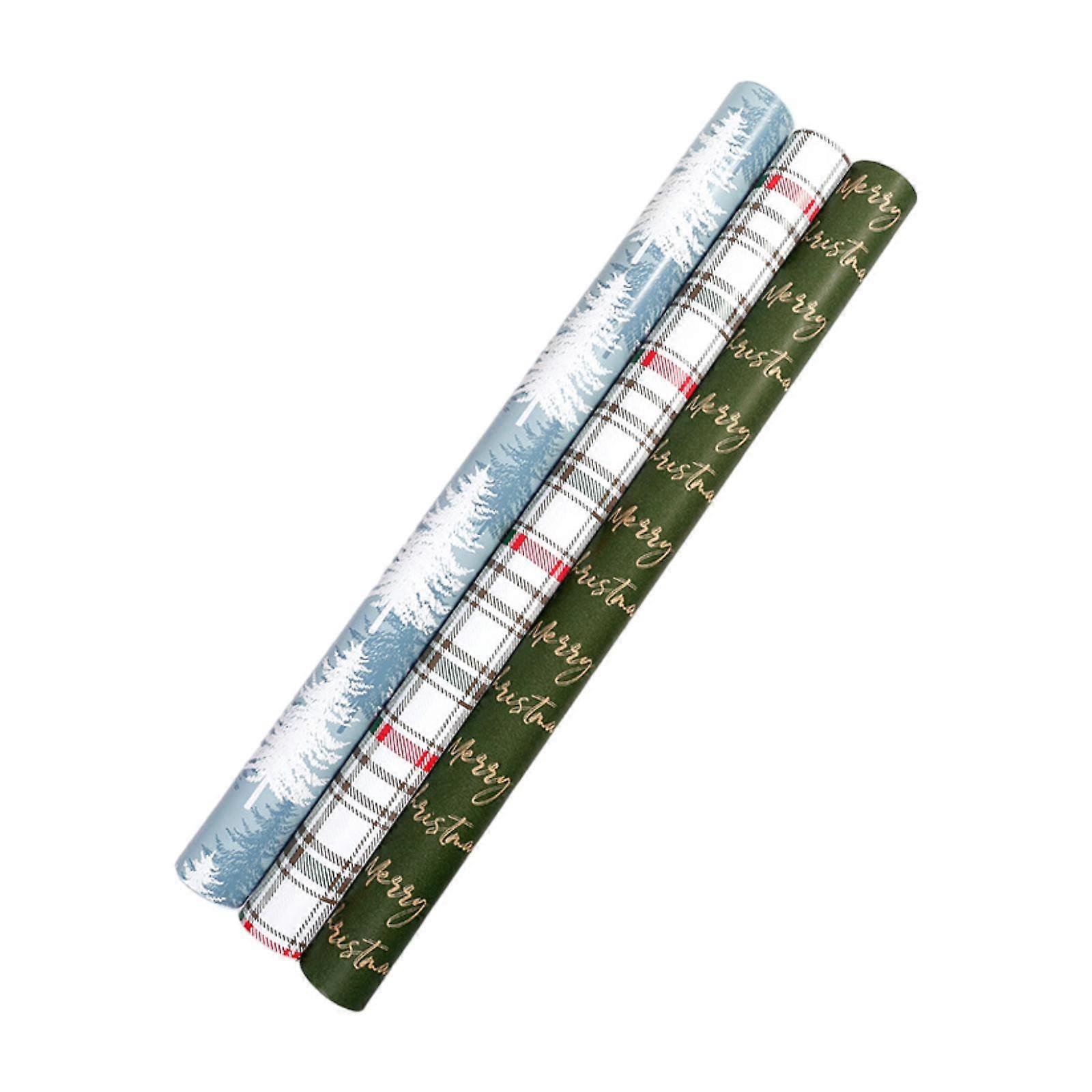 Christmas Wrapping Paper Easy to Use Sturdy Christmas Present Packaging Style A
