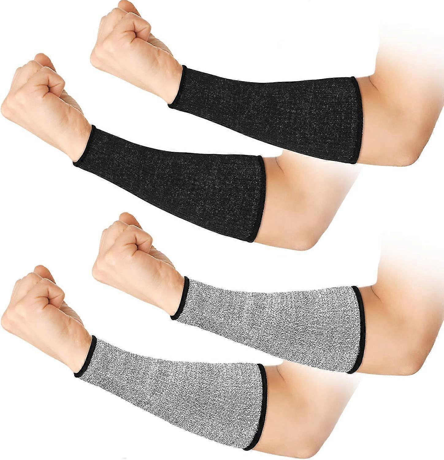 2 쌍은 남자 여자를 위한 저항하는 소매 팔 보호 소매 수준 5 보호 안전 보호 소매를 삭감했습니다