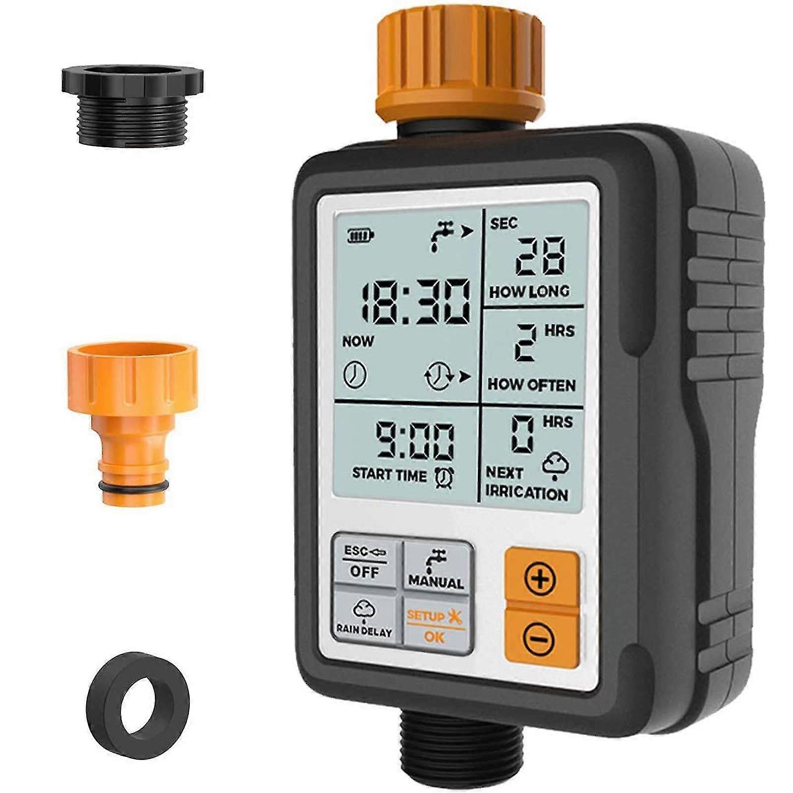 Water Timer Digital Programmable Garden Faucet Automatic Hose Faucet Sprinkler Timer Irrigation Sprinkler System Controller