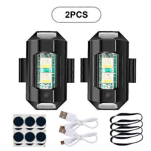 Led Flash For Motorcycle Drone Strobe Light Mini Strobo Lamp 7 Colors Turn Signal Indicator