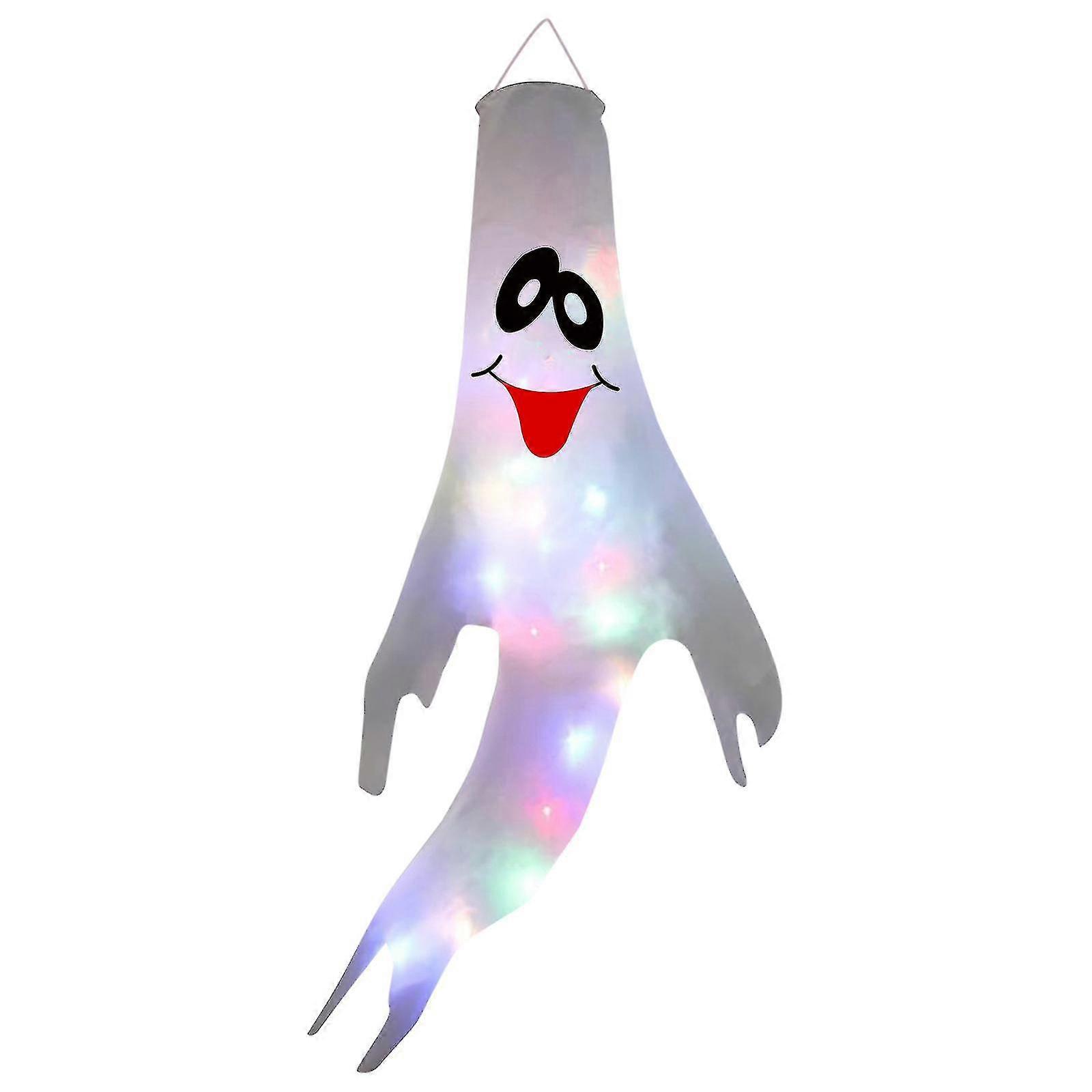 Ornements de vacances Halloween Impression décorative Led Light String Ghost Pendentif