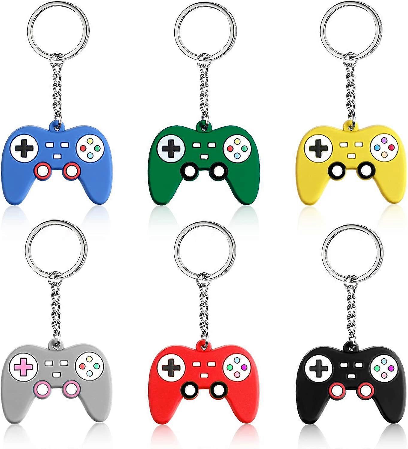 Gaming Keychain Gamer Party Bag Fillers Video Game Controller Video Game Keychains Keyring Gaming Handle Pendant Charms for Video Game