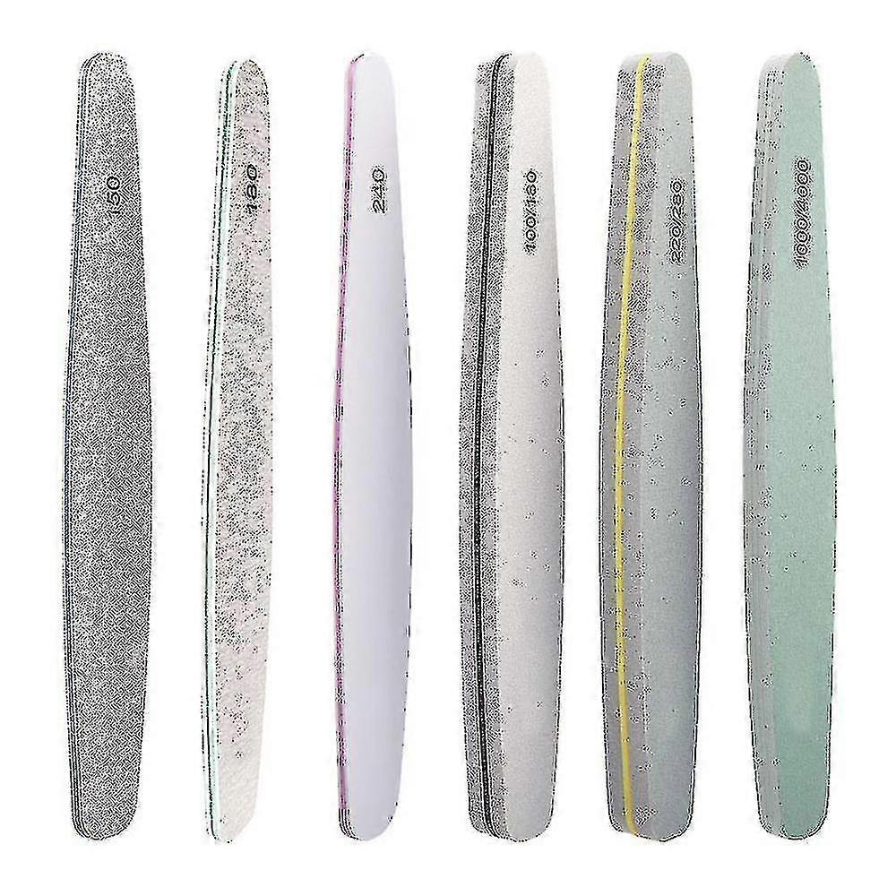 6 Pcs Nail File And Buffer,nail Files Xxf