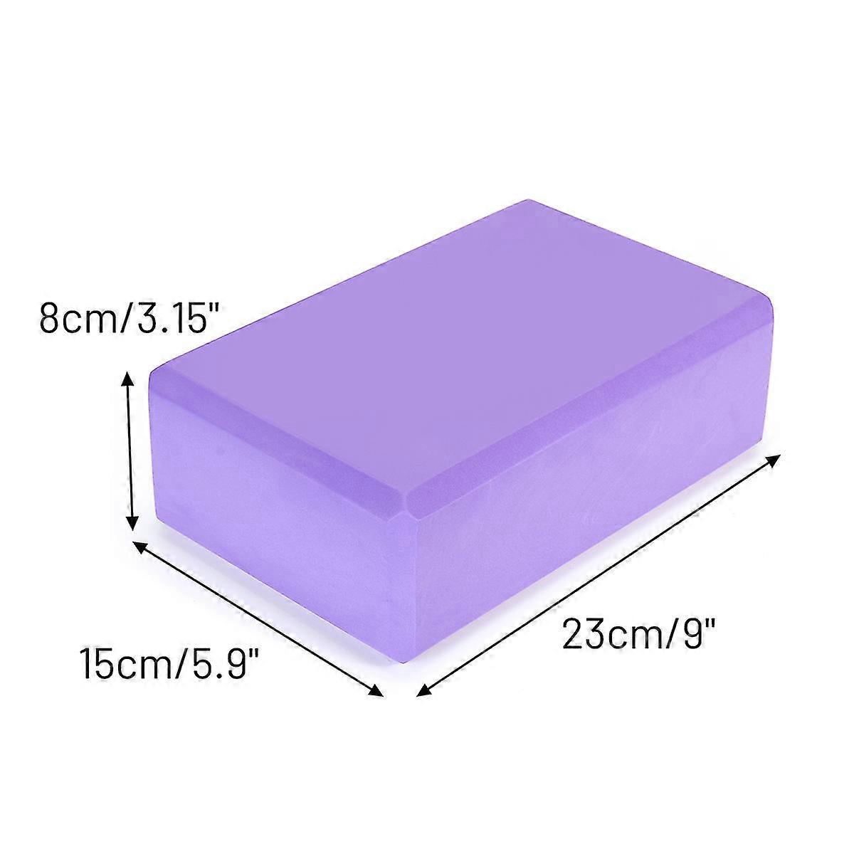 2Pcs Yoga Block Brick Durable Foaming Home Exercise Practice Fitness Gym Sport