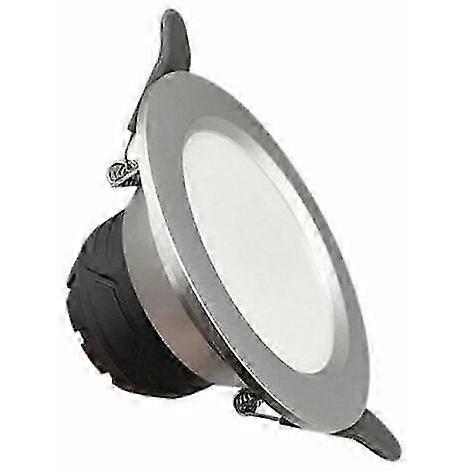 5W Round LED Recessed Spotlight SILVER white light.
