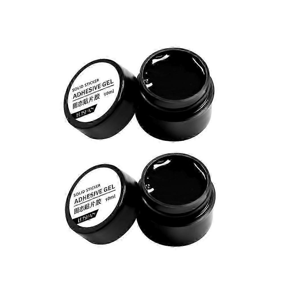 2x Neuer Nagel fester Patch Kleber Nagelpflaster Kleber super klebriges Nagelpflaster aus der Dose fließt nicht, Gel tut den Nägeln nicht weh