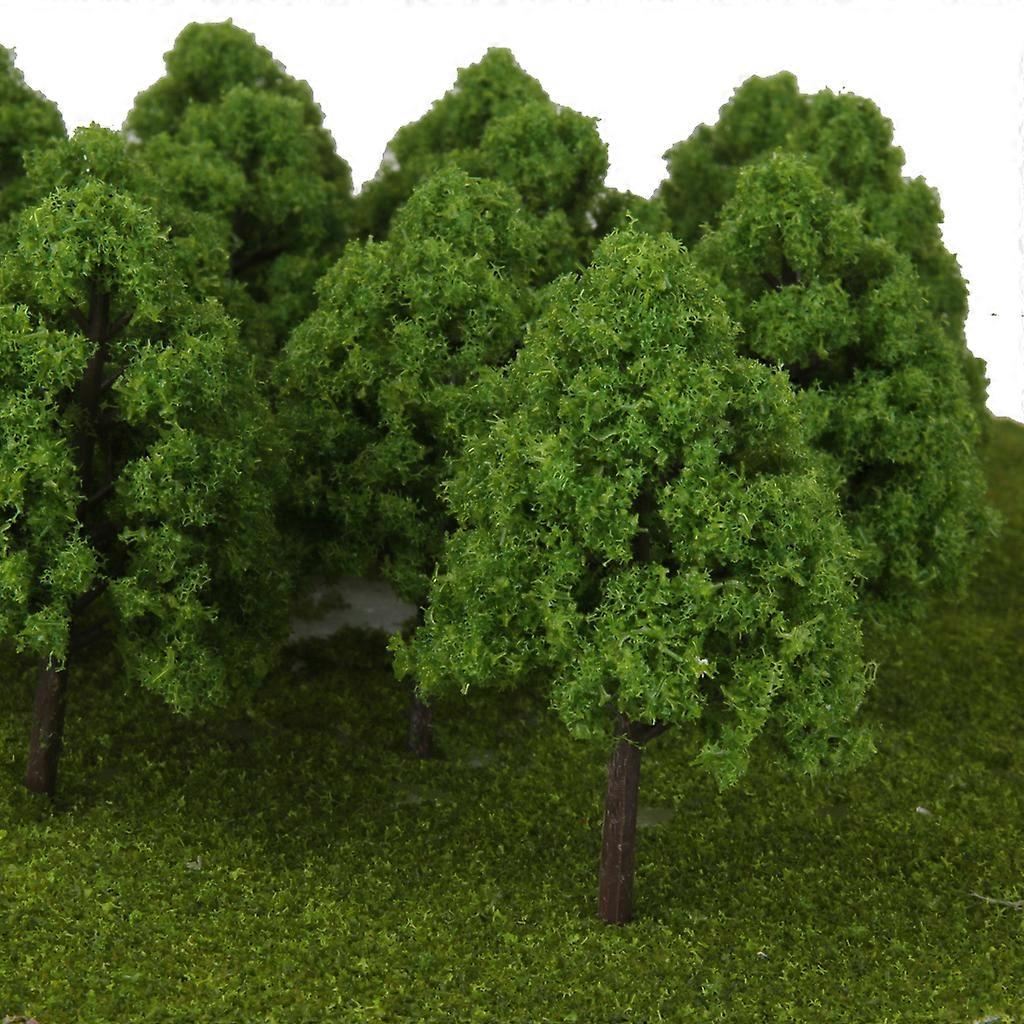 20pcs Plastic Model Trees N Scale Train Layout Wargame Scenery Diorama 9.5cm