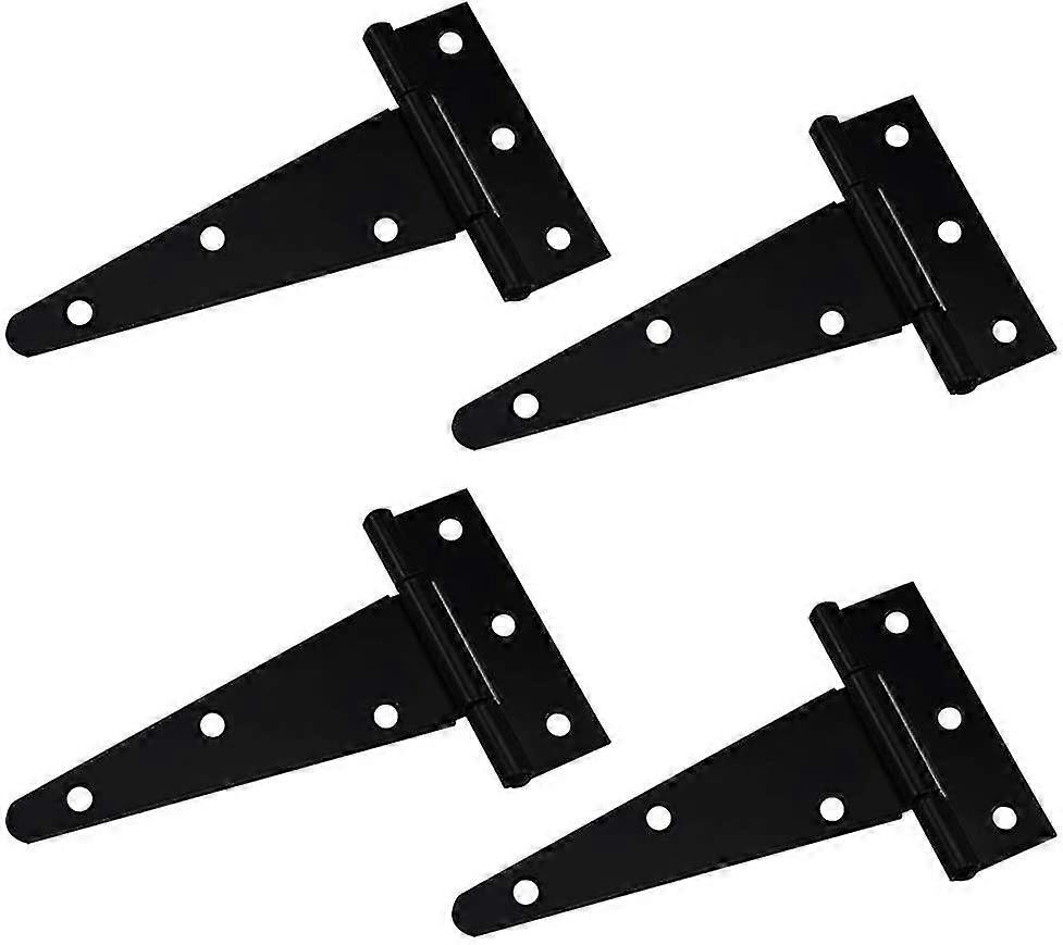 4Pcs T-hinge Triangular Hinge Heavy-duty T-hinge Galvanized Triangle 4 Inch