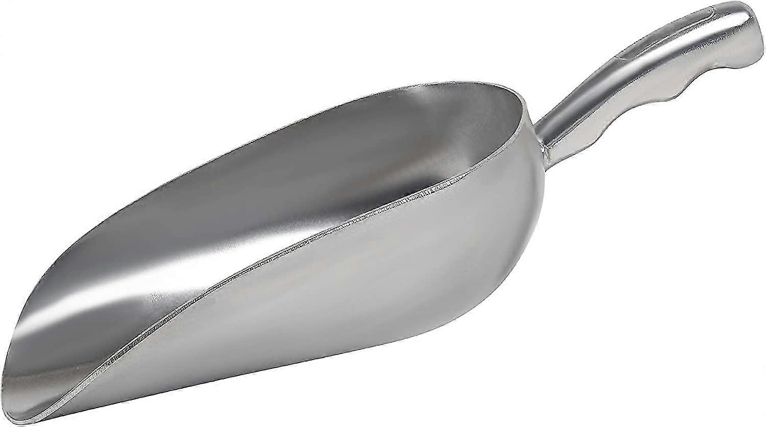 Cast Utility Spoon - Round Bm, -purpose Ice Spoon With Finr-grooved