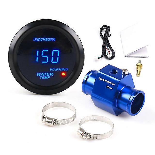 52MM Digital Blue Led Water Temperature Gauge 40-150 Celsius With 1/8NPT Water Temperature Seal Pipe Sensor Adapter