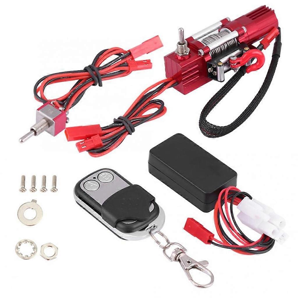Metal Wireless Remote Winch Controller System for 1/10 HPI CC01 RC Car Crawler