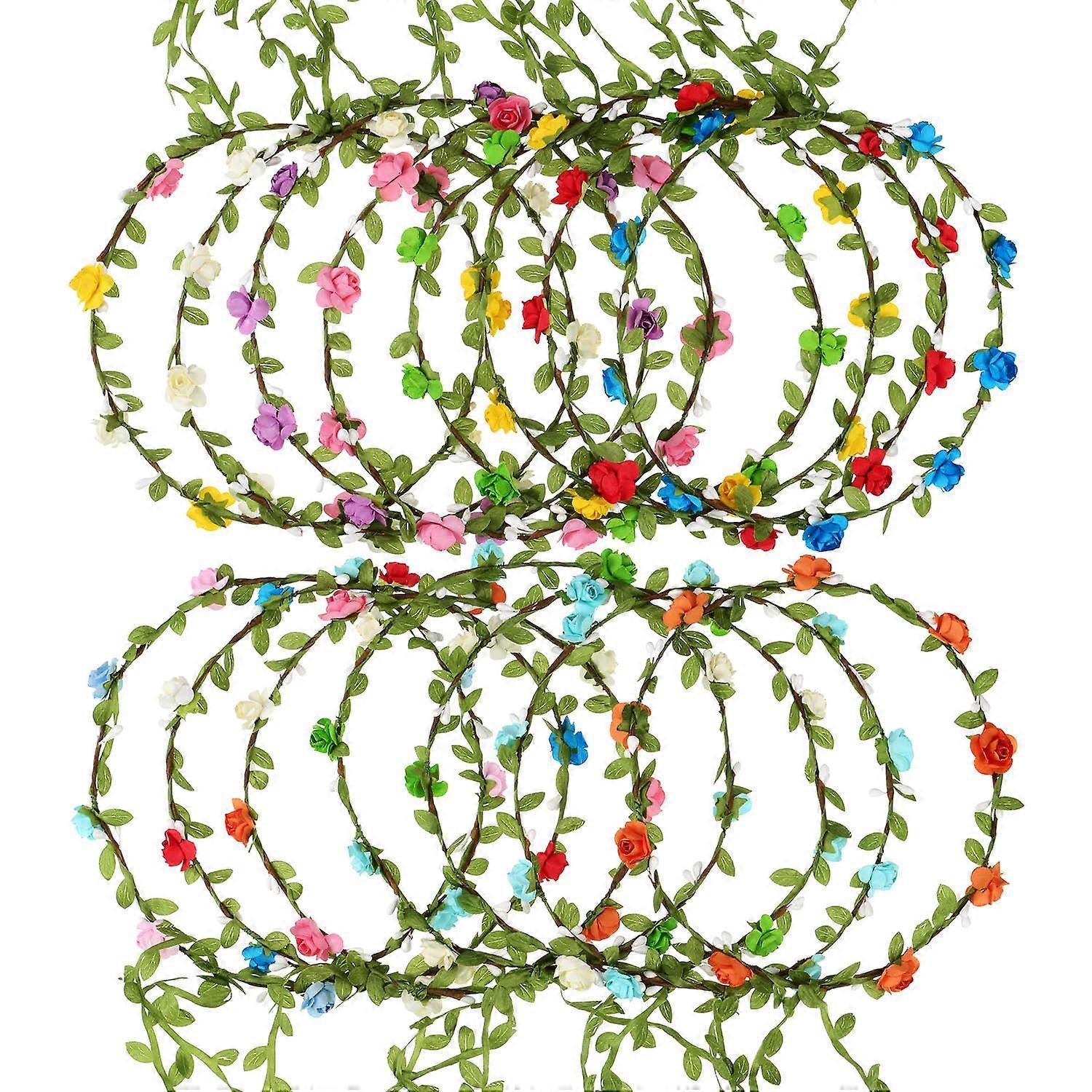 Colored Flower Crown, Assorted Flower Crown Headband