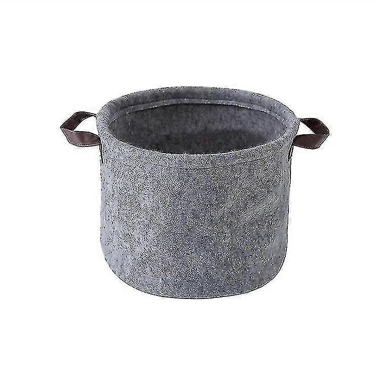 Soft Fabric Foldable Space Bathroom Bedroom Clothes Storage With Handles - Grey / Size:s