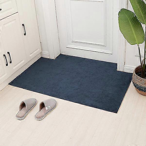 Bath Mat Non Slip Absorbent Shower Bathroom Rug Carpet Home Solid Color