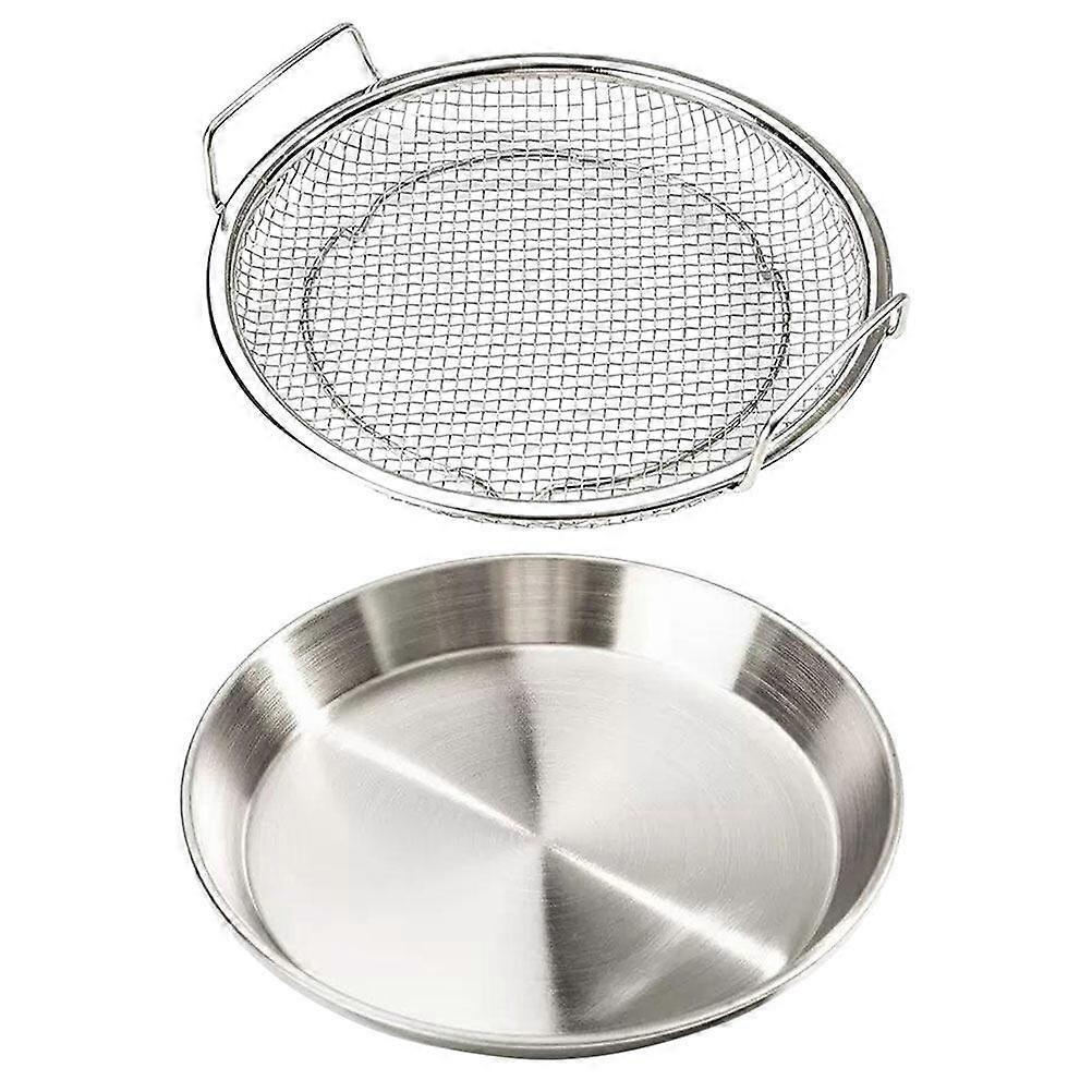 1 Set of Fries Food Serving Plate Oil Frying Food Plate Filter Food Cooling Net