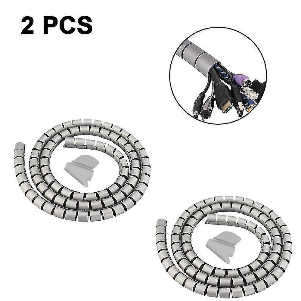 2Pcs Cable Sleeve,Cable Winding Tube Cable Management Sleeve for Home