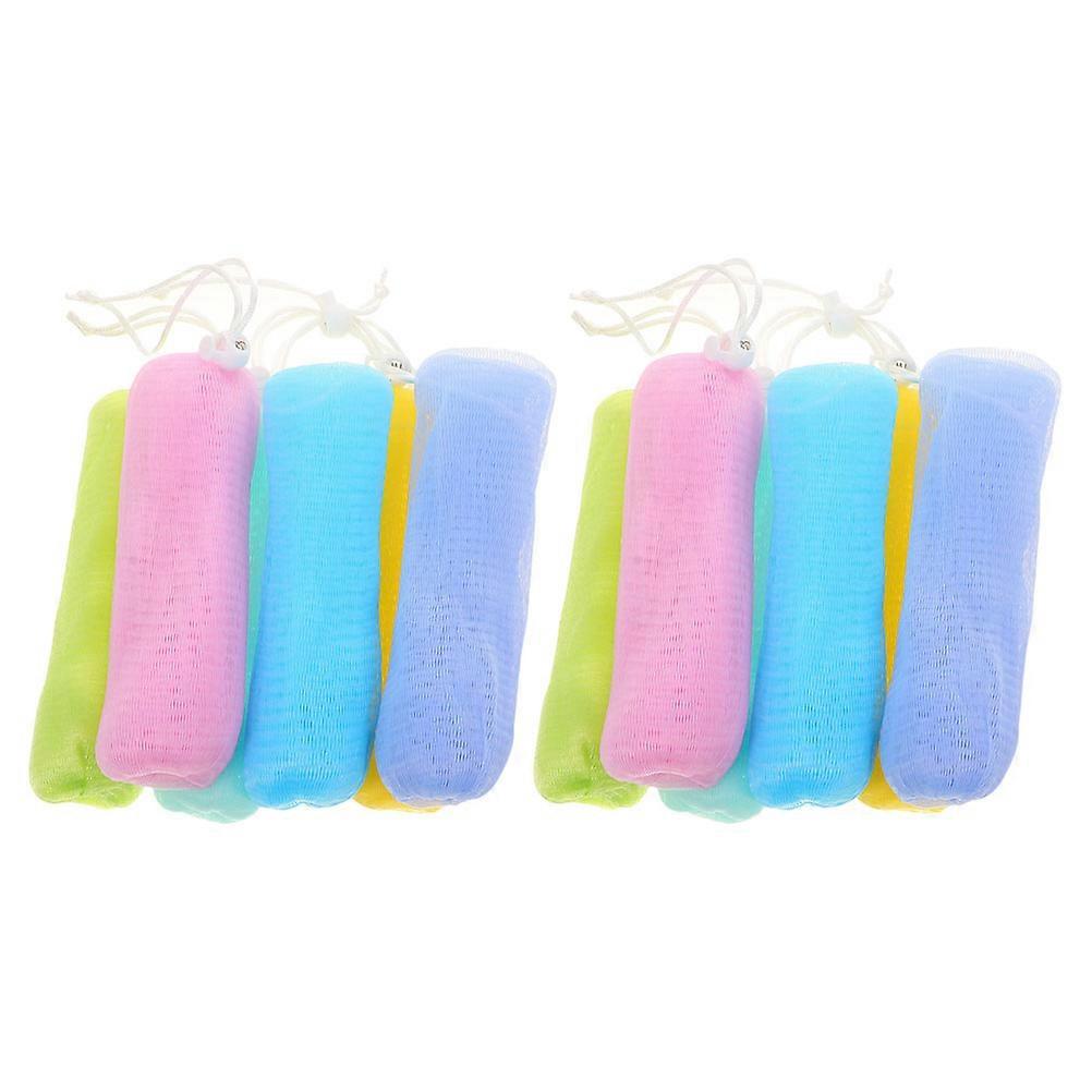 12pcs Soap Pouch Soap Bubble Maker Scrubbing Bubble Net Soap Storage Bag