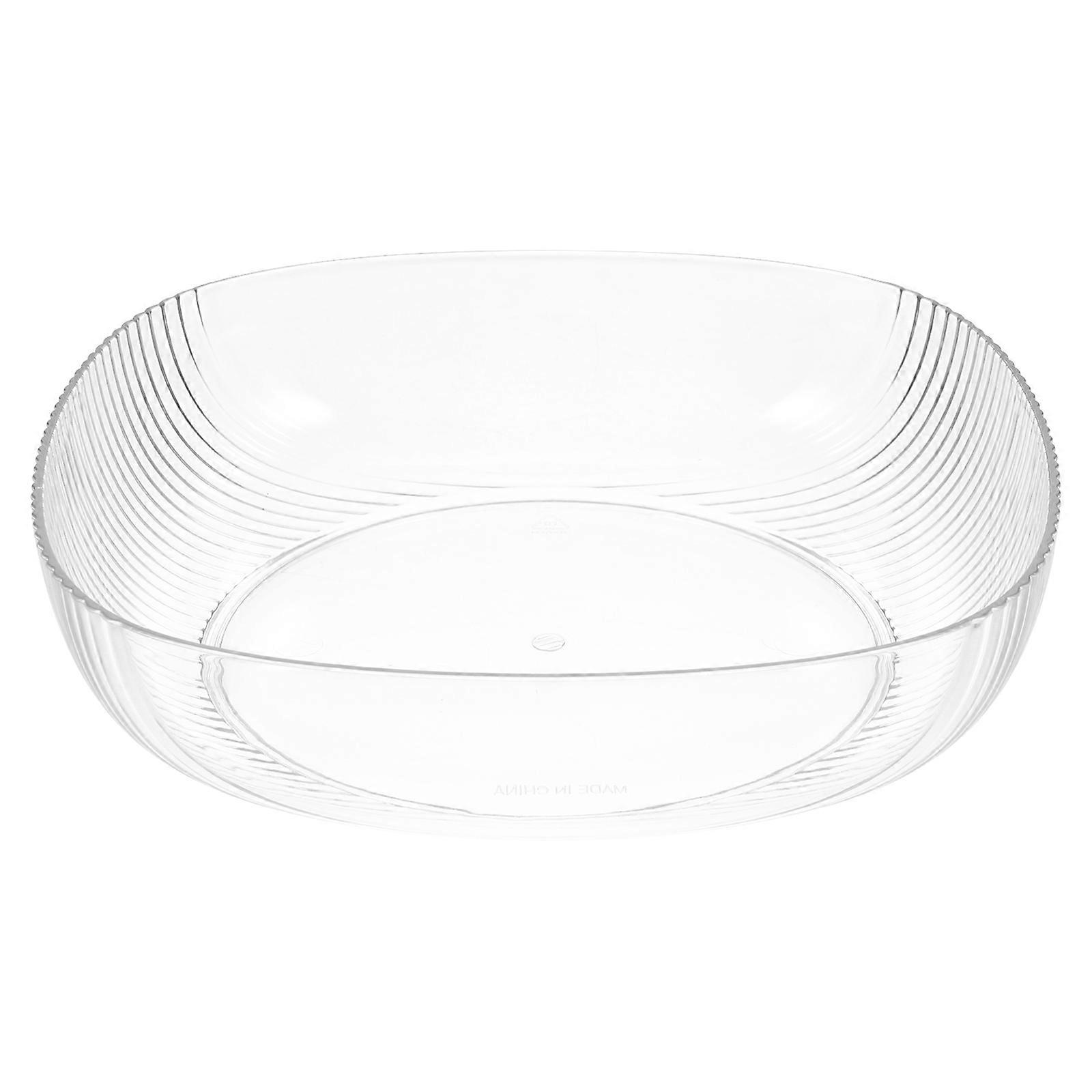 Household Salad Bowl Multi-function Snack Bowl Convenient Fruit Container Home Accessory