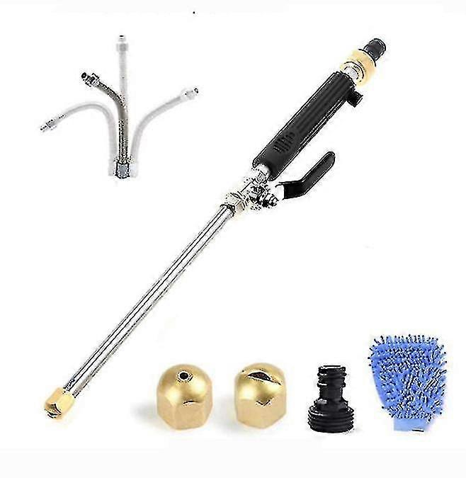 6 أجهزة الكمبيوتر عالية الضغط المياه لانس خرطوم فوهة حديقة حديقة السيارات غسالة رذاذ بندقية مجموعة