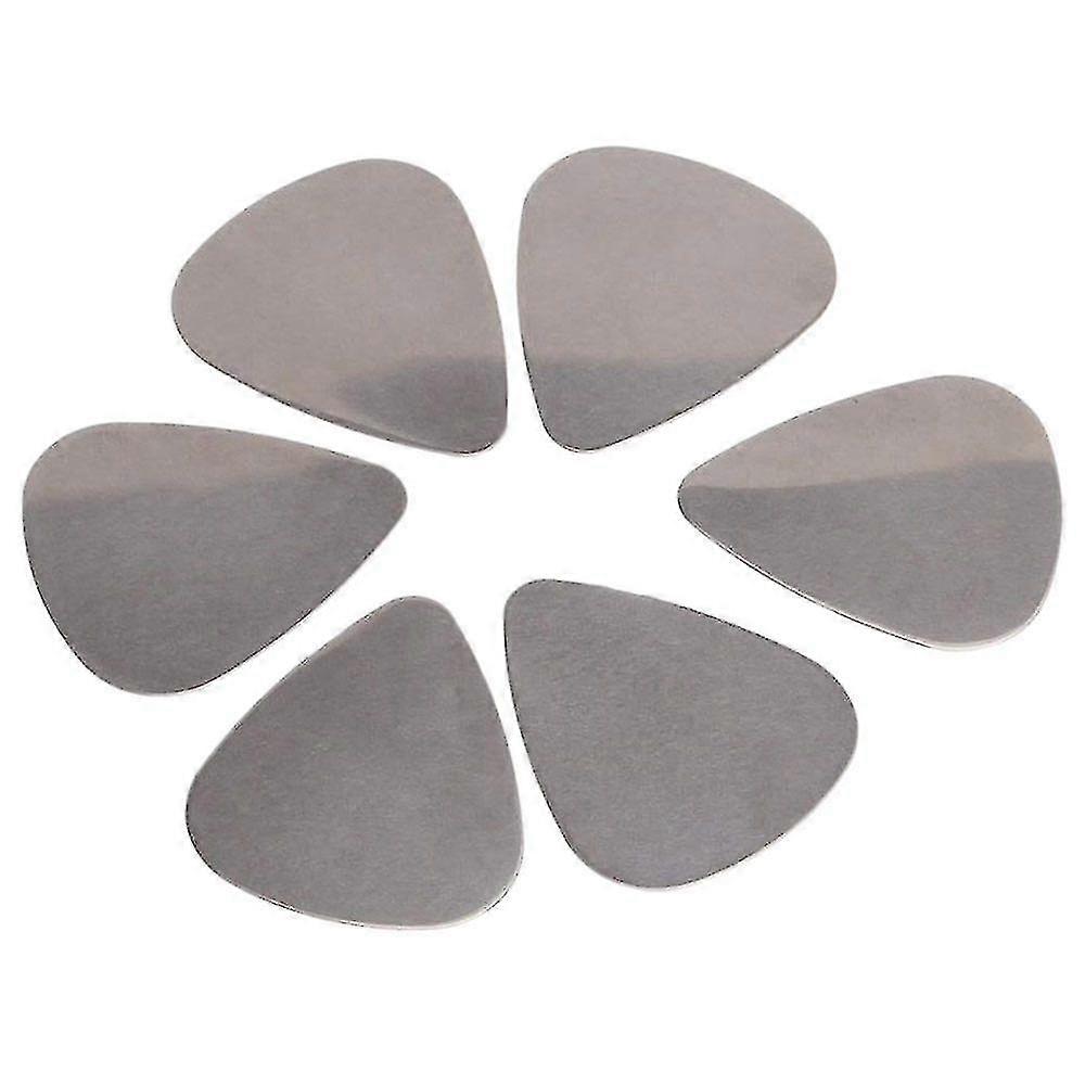 6 médiators en acier inoxydable - Argent