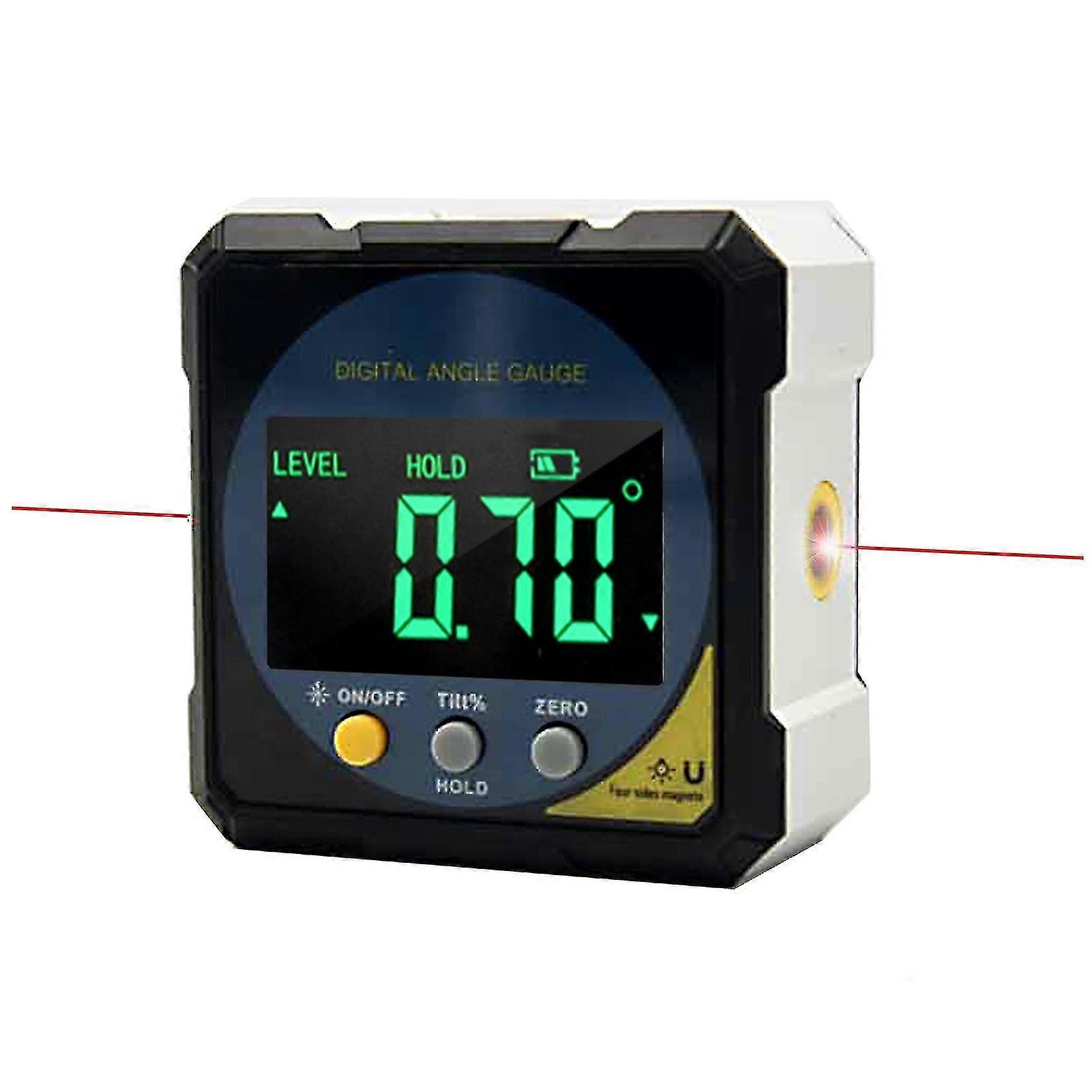Naiwang Rechargeable Battery Digital Level Protractor Inclinometer 2-side Laser Magnetic Level Angle Meter With 4-sides Magnets