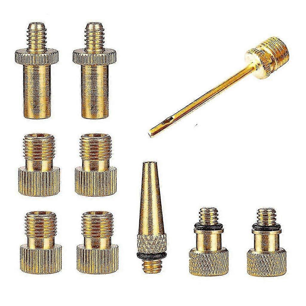 10pcs Adapter Set Bicycle Lightweight Pump Standard Size