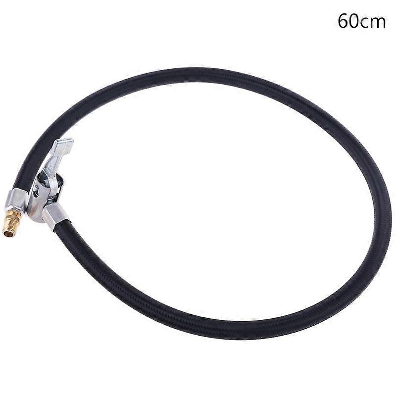  Locking Tire Chuck with Rubber Hose & Standard Tire for Valve Fine Thread Tire Inflator Pump Hose Adapter for Twist On