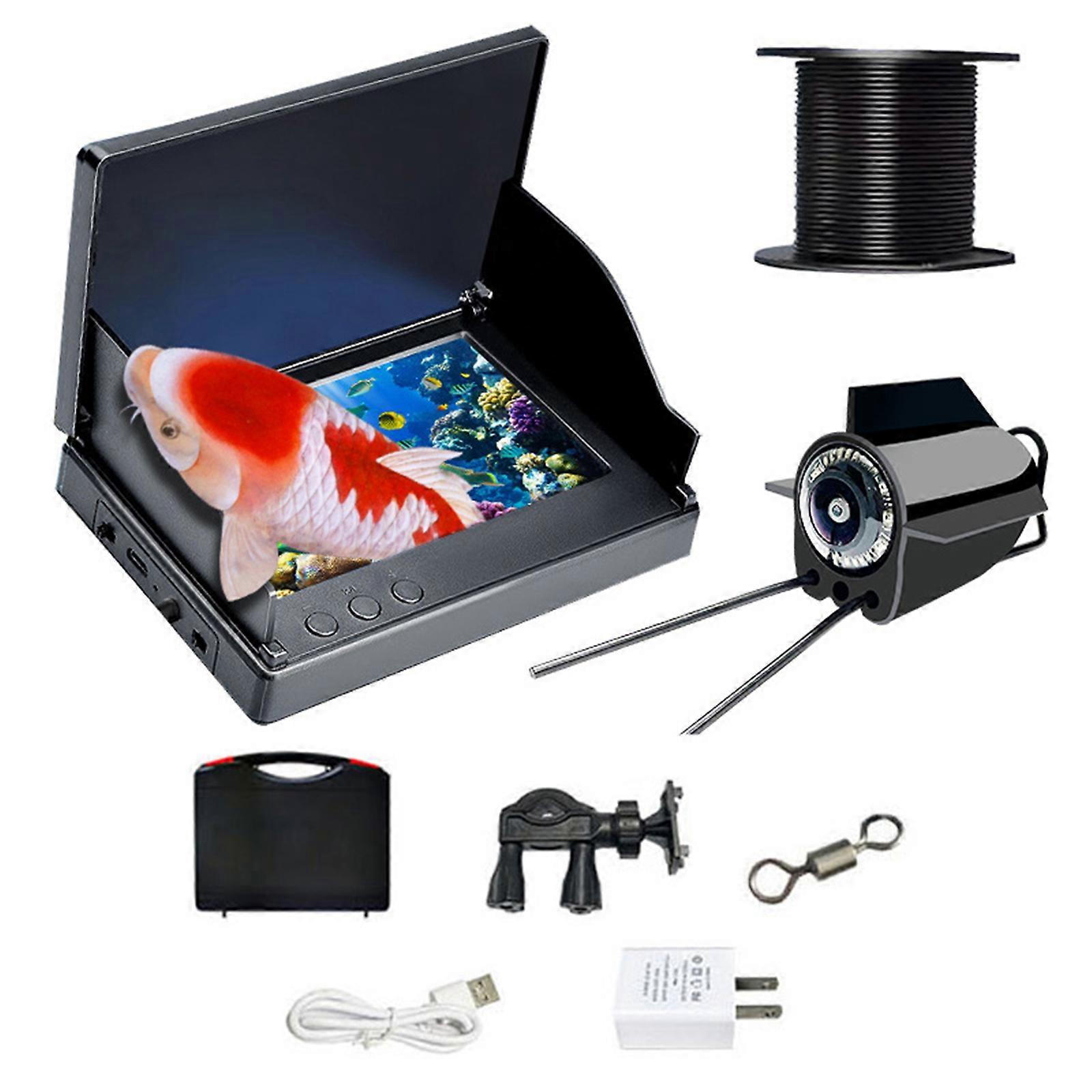 水中魚群探知機釣りカメラアイスフィッシングナイトビジョンカメラ4.3インチHDアイスフィッシングカメラ新しい