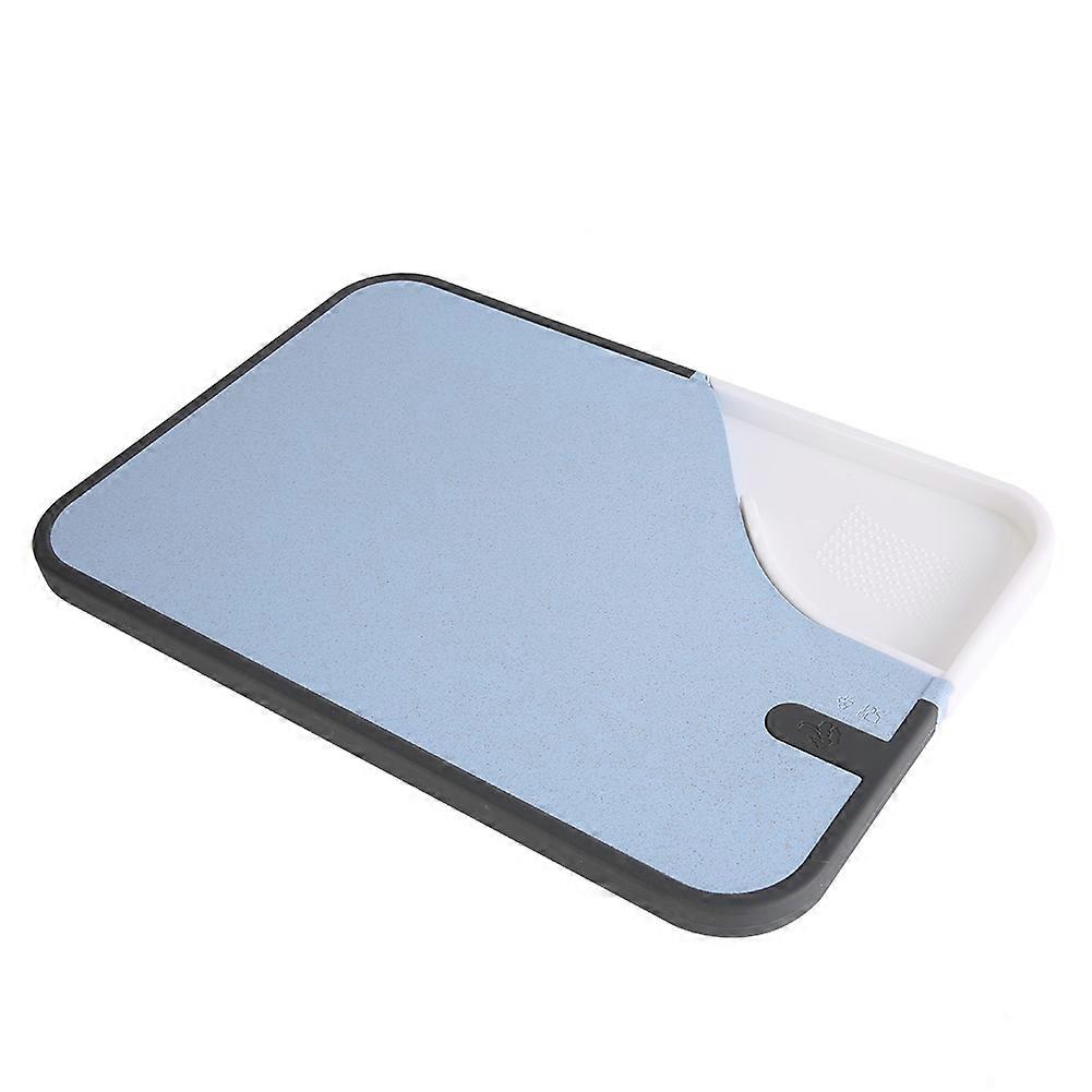 Durable Double-side Non-slip Fruit Vegetable Cutting Chopping Board for Home Kitchen UseBlue