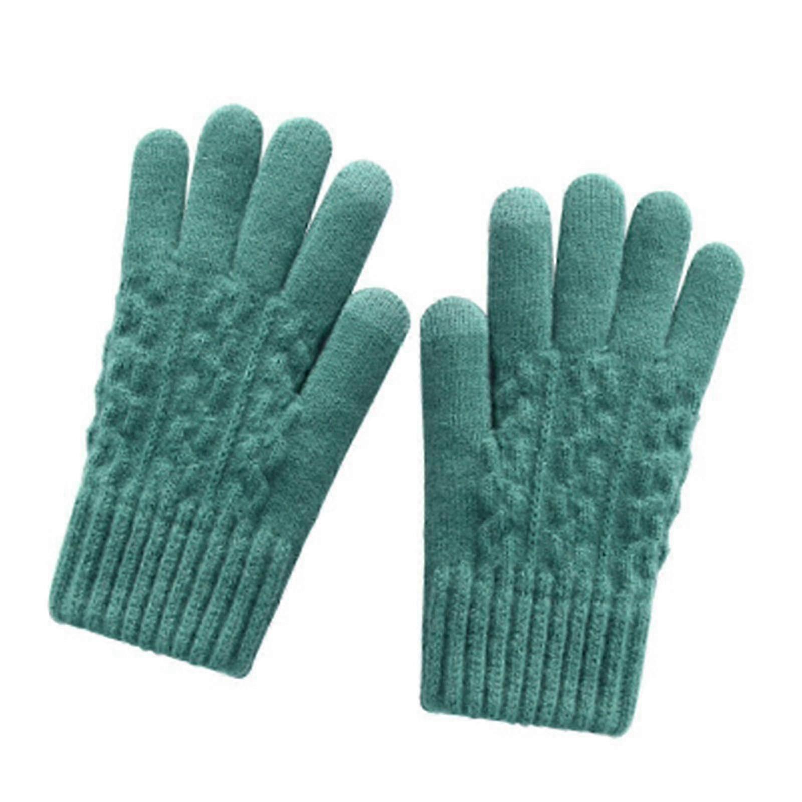 Women Multi-function Riding Screen Cute Winter Gloves Soft Warm Mitten