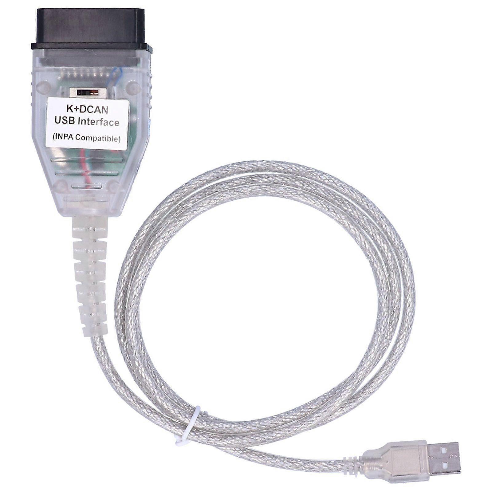 1224V OBD Cable Adapter with Switch for K+CAN K+DCAN Auto Car Fault Diagnostic Tool Edition
