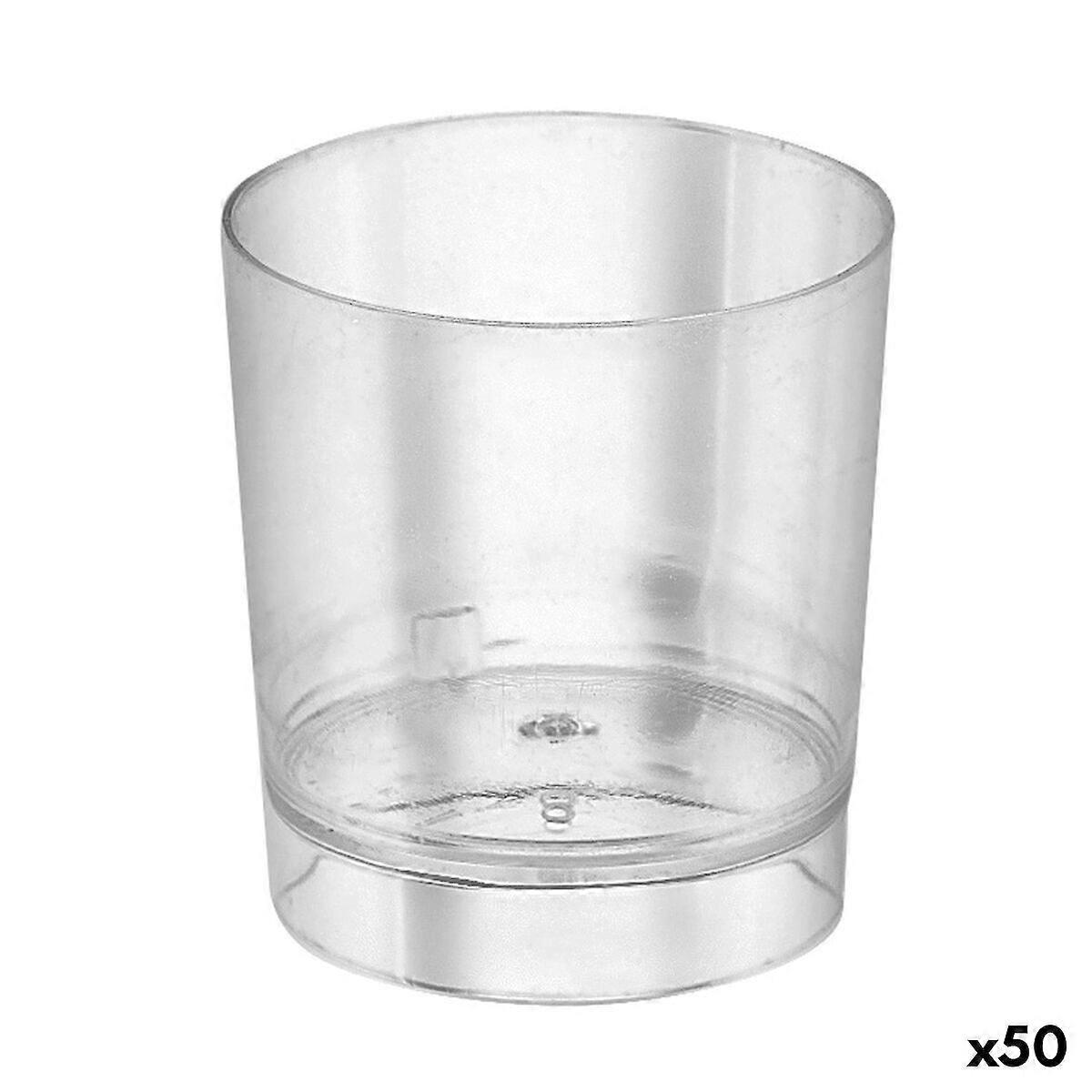 Set of Shot Glasses Algon Reusable Transparent 10 Pieces 35 ml (50 Units)