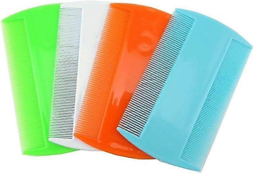 Double Sided Pet Combs -Dog Grooming Fine Tooth Hair Combs (4 Packs)
