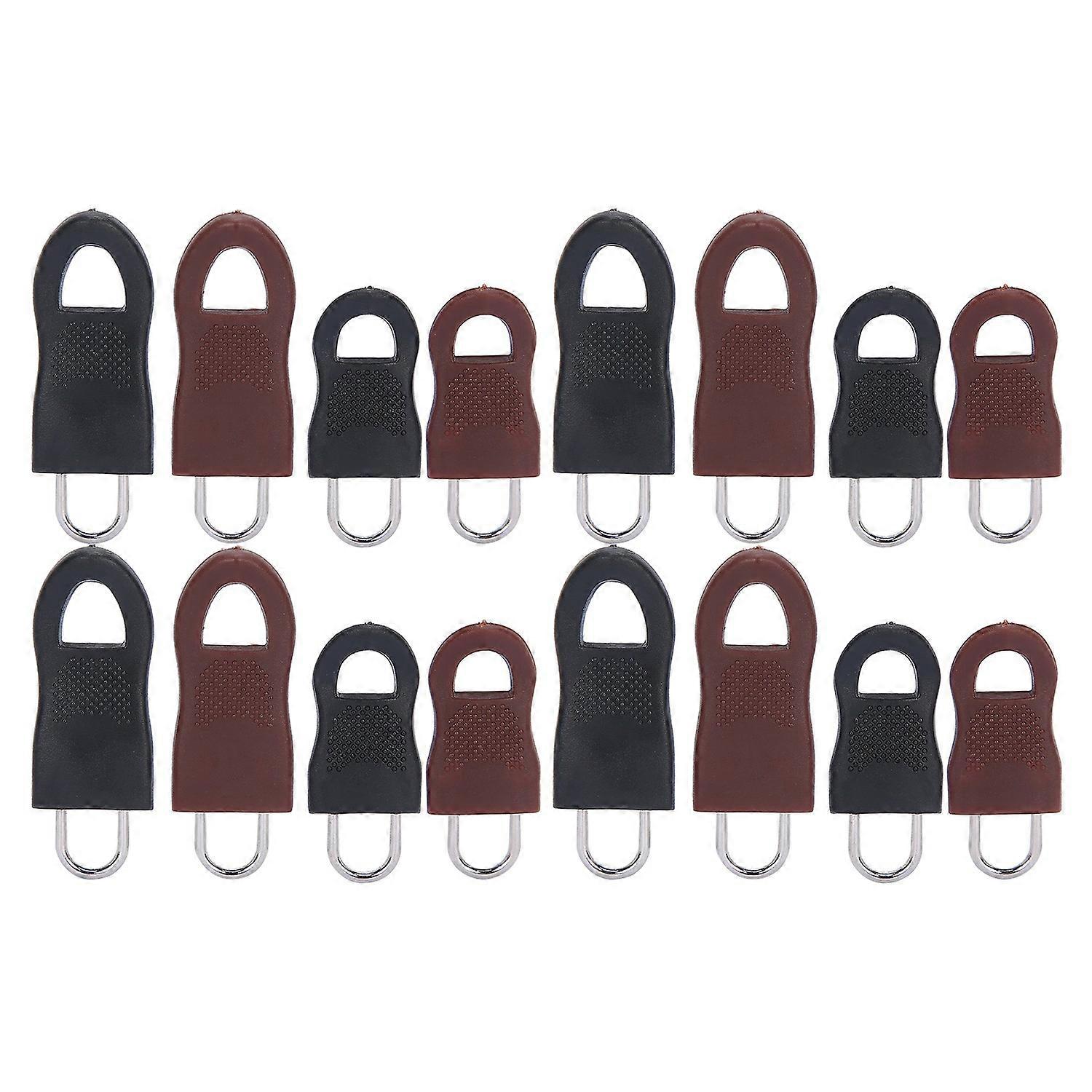 Universal Detachable Zipper Pull Tag Kit Alloy Rubber Fixer Puller Tab Replacement for Bag Backpack