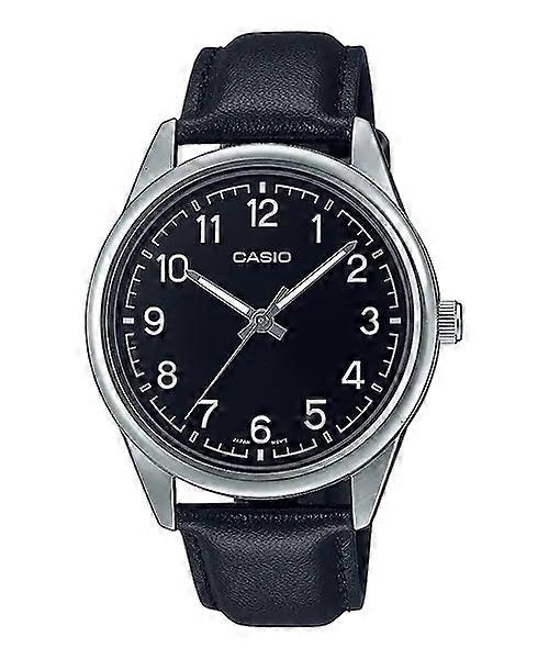 CASIO COLLECTION Model CASUAL , LEATHER - BLACK