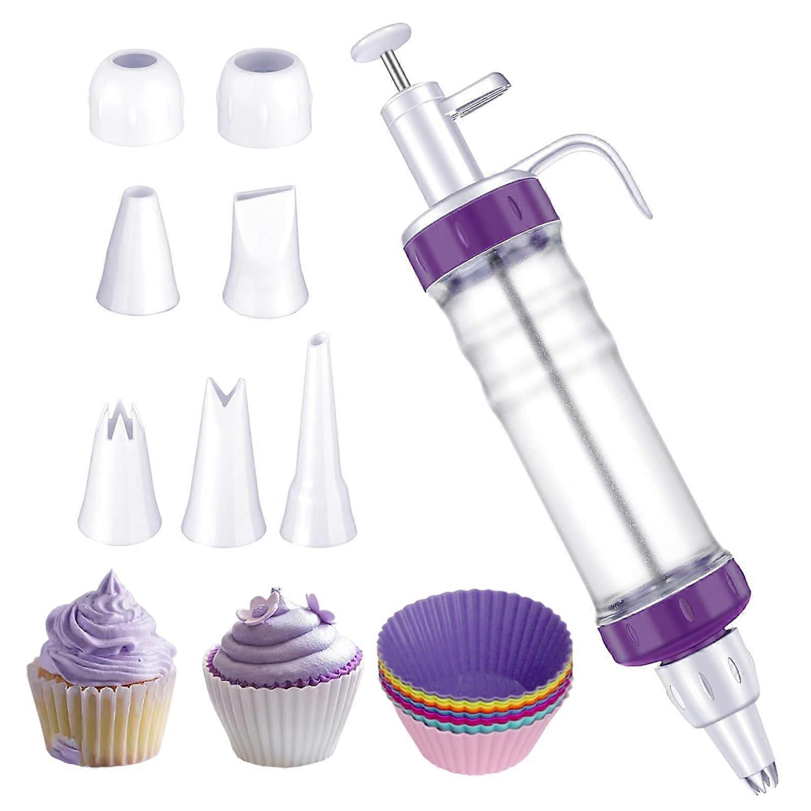 Dessert Decorating Syringe Set with 7 Icing Nozzles