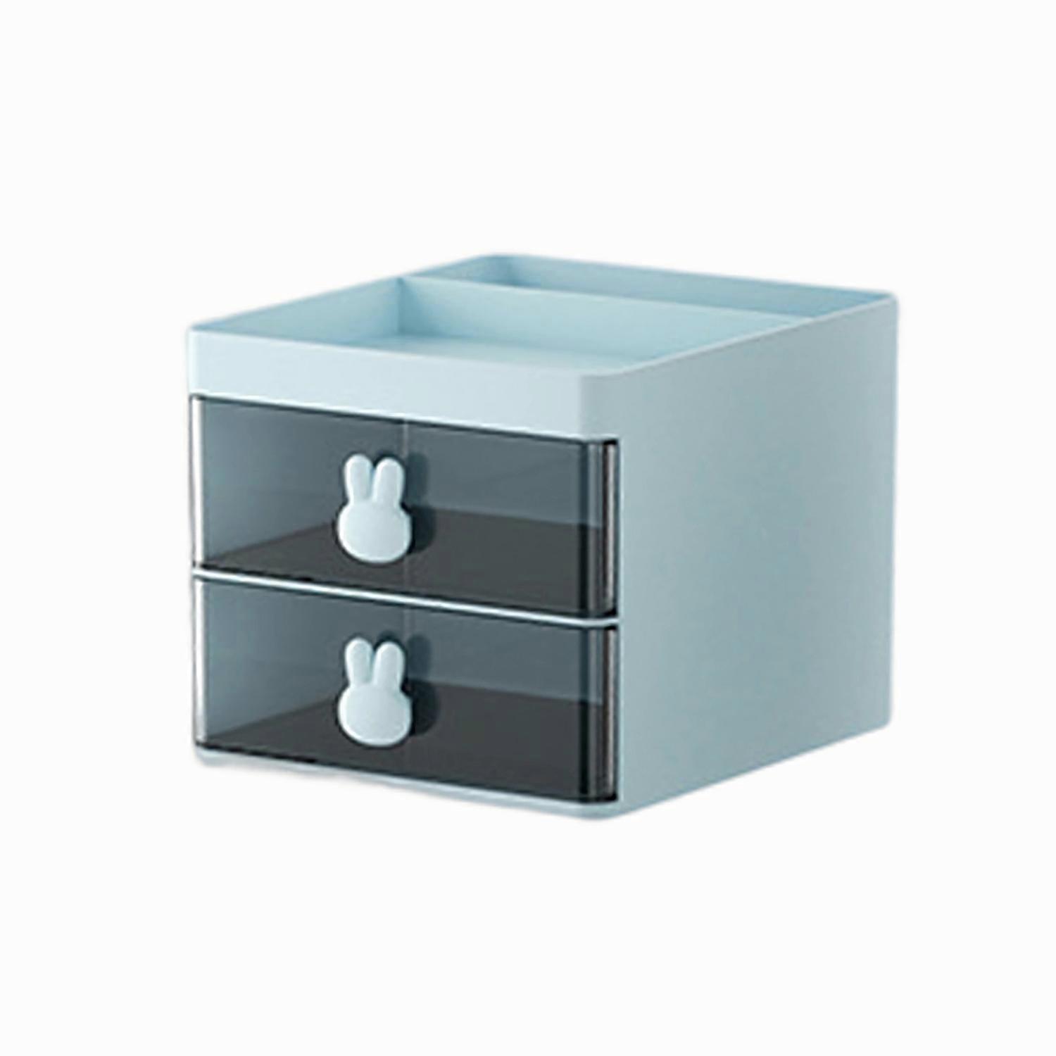 Desktop Storage Box Drawer Design Large Capacity Multifunctional Compartment Plastic Box Storage