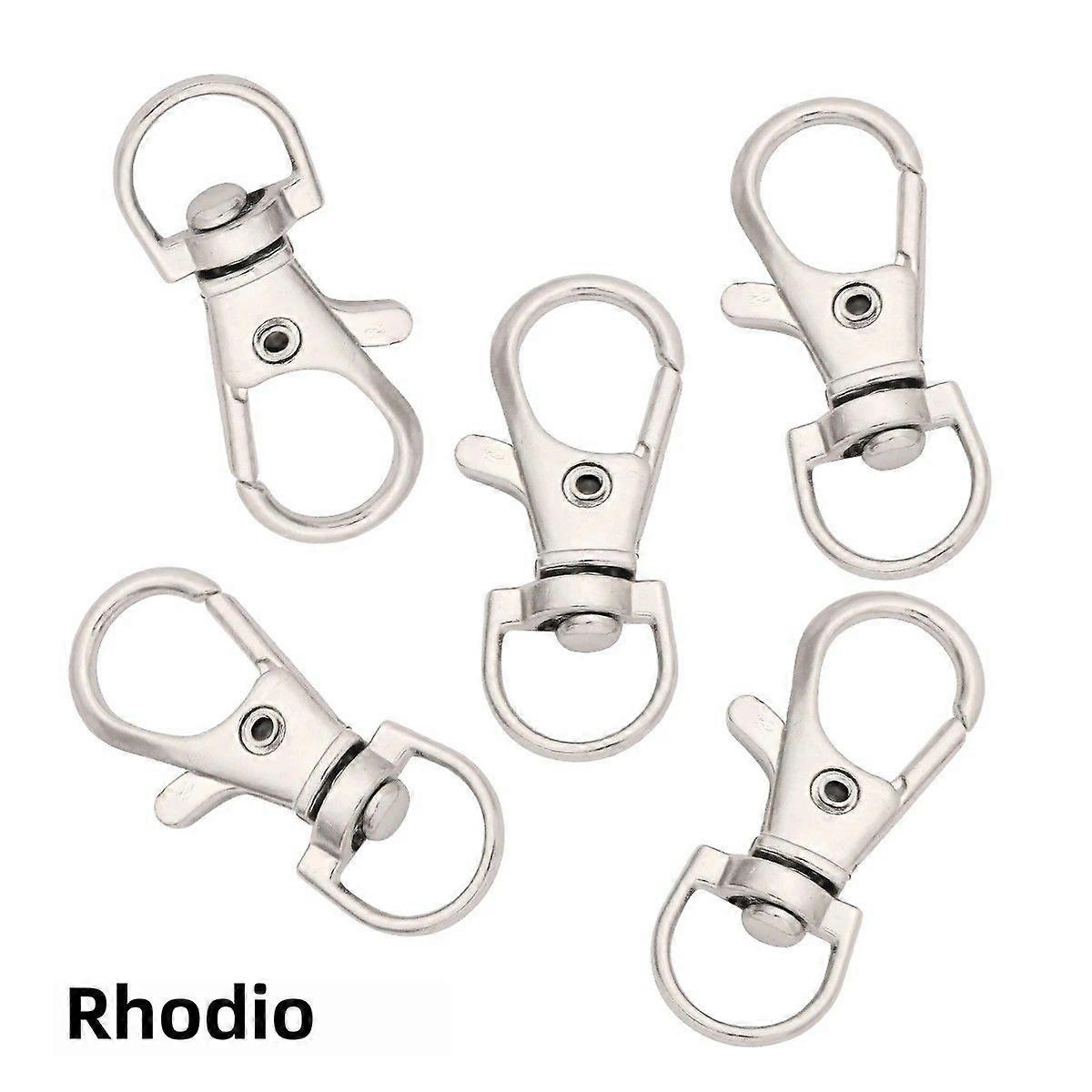 Split Ring For Keychains 20/50pcs Crab Buckle For Bags Belts Dog Chains DIY Jewelry Findings