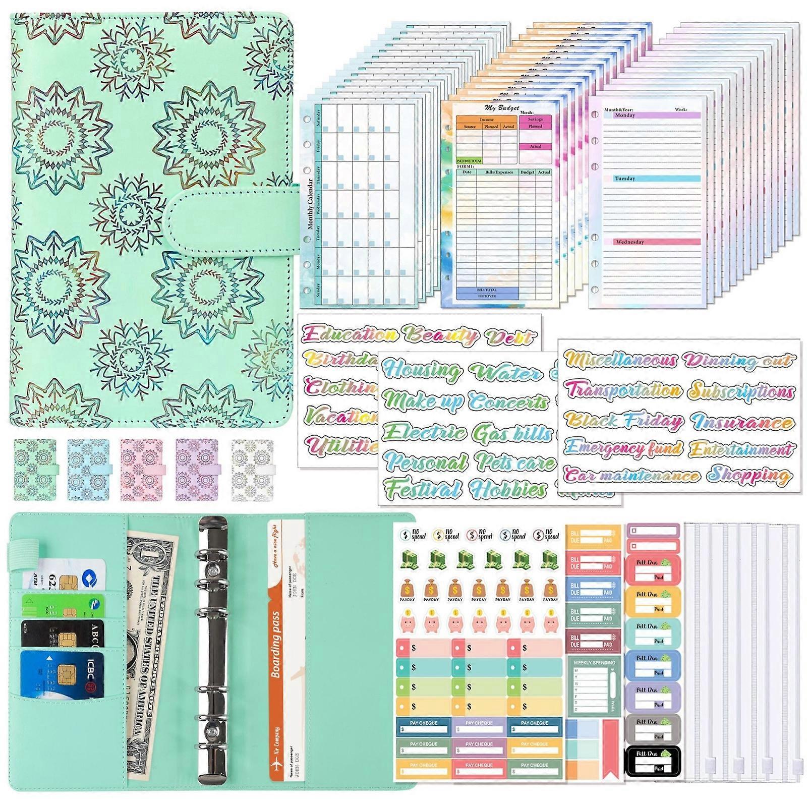 A6 Cash Budget Book Schedule Weekly Plan Monthly Plan Loose-leaf Notepad