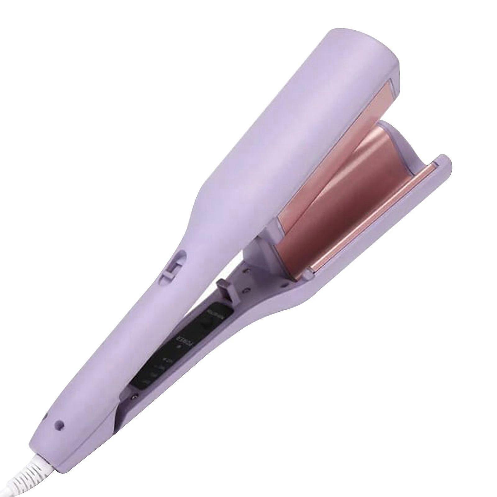 2025 שרביט סלסול ביצים מקצועי - חבית קרמית בצורת V יוצרת גלי אדוות מים, טכנולוגיה יונית נגד קרזול לתלתלים צרפתיים קופצניים, 450F Adju