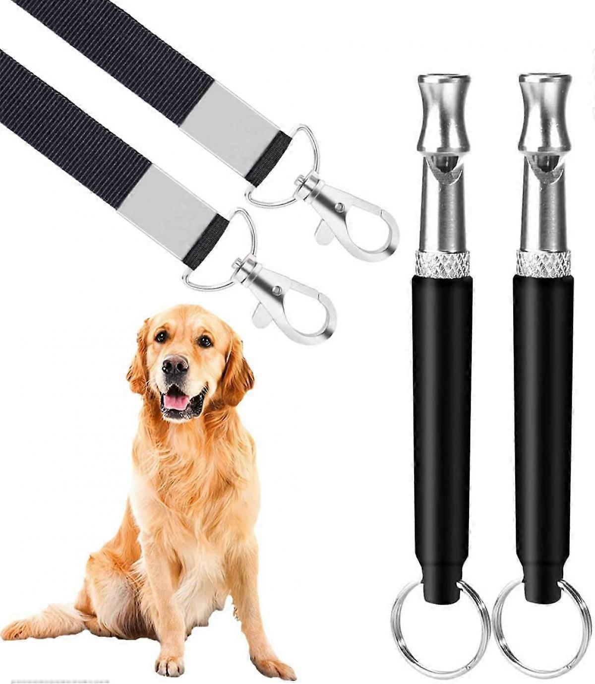Dog Whistle, 2 Pack Ultrasonic Dog Whistle to Stop Barking for Dogs, Recall Training, Professional Silent Dog Whistles to Stop Barking Training